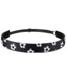 Soccer Headband Girls Sleeve Scrunchies - Adjustable No Slip Black Band - Perfect Soccer Gift for Girls Team - Buy Online on GoSupps.com
