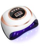 180W Professional UV Nail Lamp with 57pcs Lamp Beads | Fast Curing Nail Dryer | 4 Timers Gel Nail Light | for Gel Nail Polish Kit | Home Salon Nail Art Tools - Buy Online on GoSupps.com