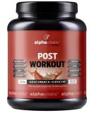 Post Workout Shake 1500g - Cherry Flavor with Maltodextrin Whey Protein EAA Creatine L-Glutamine & Magnesium - Made in Germany - Boost Recovery & Performance - Buy Online on GoSupps.com