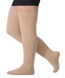 TOFLY Medical Thigh High Compression Stockings | 20-30mmHg Graduated Compression Socks | Silicone Band Support | Varicose Veins, Edema, Travel | Beige 3XL - Buy Online on GoSupps.com