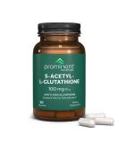 S-Acetyl L-Glutathione Supplement | 100 mg | Supports Detoxification | 60 Day Supply | International Shipping Available - Buy Online on GoSupps.com