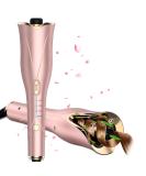 Auto Hair Curler - Automatic Curling Iron Wand with Rotating Barrel 4 Temps & 3 Timer Settings - Dual Voltage Fast Heating Gold - Buy Online on GoSupps.com