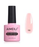 AIMEILI 8 in 1 Builder Base Gel - Clear Sheer Color for Strengthening Nails - Long Lasting Formula - Easy Application - 10ml (152) - Buy Online on GoSupps.com