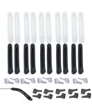 Shop KASESSS 20 Pairs Silicone Glasses Brick Covers - Anti-Slip Comfort Accessories (Black & Transparent) - Buy Online on GoSupps.com