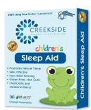 Creekside Naturals Sleep Aid for Children, with Melatonin and Chamomile, Zero Sugar, Vegan, Pediatrician Formulated, Orange Dream Flavor, 30 EZ Melt Tablets - Buy Online on GoSupps.com