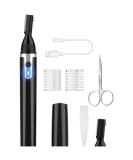 Dapsang Eyebrow Trimmer Electric Eyebrow Razor for Men, Rechargeable Facial Hair Shaver Painless Detail Trimmer with Replacement Blade for Face Beard Neck (Black) - Buy Online on GoSupps.com
