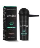 UOYOU Dark Brown Hair Fibres 27.5g Bottle | Natural Keratin Hair Fibers Concealer for Thinning Hair | Hair Loss Solution for Men and Women | Dark Brown Hair Building Fibres Powder 27.50g - Buy Online on GoSupps.com