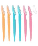 Sularpek 6 Pcs Eyebrow Razors for Women - Facial Hair Remover & Exfoliating Dermaplaning Tool with Safety Covers - Face Shaver Trimmer for Men and Women - Buy Online on GoSupps.com