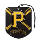 FANMATS 61554 MLB Pittsburgh Pirates Hanging Car Air Freshener  2 Pack  Black Ice Scent  Odor Eliminator  Shield Design with Team Logo - Buy Online on GoSupps.com