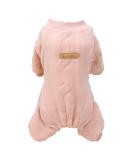 Izefia Winter Dog Sweater - Pink Fleece & Wool Pajama for Small/Medium Dogs & Cats (40 cm) - Buy Online on GoSupps.com