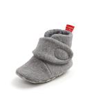 Matt Keely Baby Boys Girls Anti-Slip Soft Sole Slipper Booties Infant Crib Shoes Crawler Warm Winter Boots with Fleece Lining 6-12 Months Grey Style 1 - Buy Online on GoSupps.com