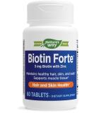 Enzymatic Therapy Biotin Forte with Zinc 3 mg 60 Tablets - Buy Online on GoSupps.com