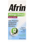 Afrin Nasal Spray 12-Hour Relief for Allergy Sinus - 0.5 fl oz (Pack of 6) | Long-Lasting Congestion Relief - Buy Online on GoSupps.com