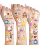 Easter Temporary Tattoos for Kids - Bunny, Egg, Chick Designs - Waterproof Fake Tattoos for Easter Party - 10 Sheets - Buy Online on GoSupps.com