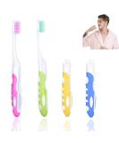 4 Foldable Travel Toothbrushes - Portable Soft Bristle Toothbrushes for Sensitive Gums | Travel Essentials - Buy Online on GoSupps.com