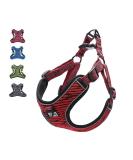 Suredoo Soft Adjustable Dog Harness - No Pull Reflective Breathable for Large Medium Small Dogs & Puppies (XS Red) - International Shipping Available - Buy Online on GoSupps.com
