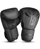Liberlupus Boxing Gloves for Men & Women - Kickboxing & Training Gloves | 10oz Black MMA Gloves - Buy Online on GoSupps.com