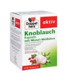 Doppelherz Garlic Capsules with Mistletoe & Hawthorn - 270 pcs | Premium Health Supplement for Heart & Circulation - International Shipping Available - Buy Online on GoSupps.com