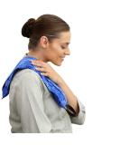 Hot Pockets Microwavable Rice Heating Pad - Neck & Shoulder Pain Relief - 3 Pockets Hot & Cold Pack - Heat Therapy - Washable Cover - Blue Flowers - American Brand - Buy Online on GoSupps.com