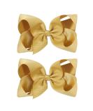 Buy 2-Piece 15 cm Gold Hair Loops with Crocodile Terminals - Perfect Boutique Accessories for Little Girls Toddlers & Teens - Buy Online on GoSupps.com