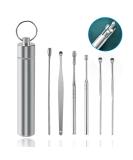 7PCS Professional Ear Wax Removal Kit - Reusable Spiral Ear Cleaner & Curette Tool Set - Buy Online on GoSupps.com