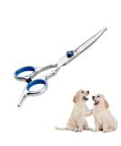 Dog Grooming Scissors Grooming Products for Dogs Pets Beauty Tool UK Accessories for Cleaning Puppy or Cat or Horse Face Professional Trimming Supplies Metal Curved Hair Rounded Top Thinning Shears - Buy Online on GoSupps.com