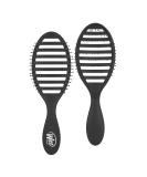 Wet Brush Speed Dry Hair Brush Black - Vented Design  Ultra Soft HeatFlex Bristles Are Blow Dry Safe With Ergonomic Handle Manages Tangle and Uncontrollable Hair - Pain-Free Hair Accessories - Buy Online on GoSupps.com