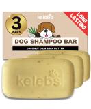Kelebs Sensitive Dog Shampoo - Natural Vegan Soap with Lavender & Oatmeal for Puppies | 3 Pack Coconut - Gentle Care for Soiling Dogs - Buy Online on GoSupps.com
