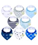 KeaBabies Adventurer Bandana Bibs 8-Pack for 0-36 Months | Stylish & Absorbent - Buy Online on GoSupps.com