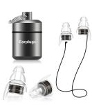 High Fidelity Earplugs for Concerts & Musicians - Reusable Noise Reduction Ear Plugs (Black) - Perfect for Motorcycles - Buy Online on GoSupps.com