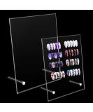 Noverlife 2PCS Transparent Nail Art Display Board | Acrylic False Nail Tips Sample Display | Nail Art Design Polish Board for Professional Salon Practice - Large & Small - Buy Online on GoSupps.com
