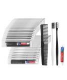 Disposable Toothbrushes & Toothpaste Comb Set - Travel Size Individually Packed for Hotels Airbnb & Charities - Buy Online on GoSupps.com