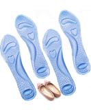 High Heel Gel Cushion Pads - 3/4 Inserts for Women | Pain Relief & Support for Flat Soles - Buy Online on GoSupps.com
