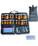 Portable Pill Bottle Organizer Bag - Lockable & See-Through Pockets | Large Heavy-Duty Medicine Organizer with Weekly Pill Box (Grey - Buy Online on GoSupps.com