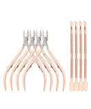 XINMEIWEN 8-Piece Stainless Steel Cuticle Trimmer Nail Tool Set - Rose Gold - Buy Online on GoSupps.com