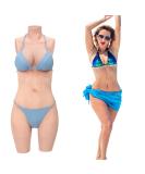 Realistic D Cup Silicone Breasts Bodysuit for Crossdressers & Transgender Cosplay - Cyomi - Buy Online on GoSupps.com