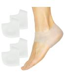 ViveSole Silicone Heel Protectors (2 Pairs) - Gel Guard for Women and Men - Moisturizing Relief for Blister Cracked Foot Plantar Fasciitis Spurs - Soft Cushion Support - Protective Insert Sleeve Clear - Buy Online on GoSupps.com