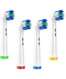 Oral B Compatible Toothbrush Replacement Heads - Precision Clean Brush Refills for Oral-B Genius & Sensitive Care - Fits Pro 1000/9600/5000/3000/8000 - White (WEB20X) - Buy Online on GoSupps.com