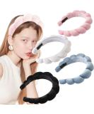 Pink Terry Towel Spa Headband for Women - Soft Makeup Removal and Face Washing Headband - Buy Online on GoSupps.com