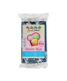 Funcakes Fondant Denim Blue - Easy to Use Smooth Elastic & Soft Cake Decorating Fondant - Halal Kosher & Gluten-Free - 250g - Buy Online on GoSupps.com