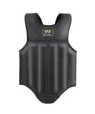 Wesing Large Black Muay Thai Boxing Chest Protector - MMA Sanda Chest Guard - Buy Online on GoSupps.com