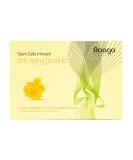 Anti-Aging Facial Kit | 6 Sachets | Cleanser Exfoliator Toner Serum Massage Oil & Peel Mask with Swiss Apple for Radiant Skin - International Shipping - Buy Online on GoSupps.com