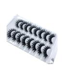 HBZGTLAD 3D Mink Eyelashes â€“ 8 Pairs Long Natural False Lashes for Stunning Makeup (B03) - Buy Online on GoSupps.com