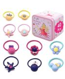 40 Pcs Toddler Girls Hair Accessories Hair Clips XCOZU Cartoon Multicolor Kids Hair Ties Little Girl Hair Bands Baby Girls Childrens Elastic Hair Ties Rope Ponytail Holder (Tin Box) - Buy Online on GoSupps.com