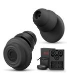 Black E10 Noise Reduction Earplugs for Clear Speech in Social Gatherings, Parenting, and Flights - Buy Online on GoSupps.com