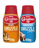 Original Drizzle Condensed Milk Dessert Sauce Bottle 450g with Caramel Drizzle 450g -Bundle Consisting of Carnation Milk x2 Pack - Buy Online on GoSupps.com