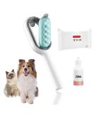Kolibrin Animal Hair Removal Comb with Water Tank - Cat Brush for Effortless Pet Hair Removal (Blue) - Buy Online on GoSupps.com
