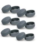 Deluxe TuffCaps Walker Glide Covers Bundle - 6 Pairs (Gray) - Buy Online on GoSupps.com