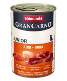 Animonda GranCarno Junior Wet Dog Food - Beef & Chicken | 6 x 400g Pack for Growing Dogs - Buy Online on GoSupps.com