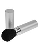 Powder brush retractable with cap professional makeup brush finest natural hair make-up brush silver height: 12cm by Fantasia - Buy Online on GoSupps.com